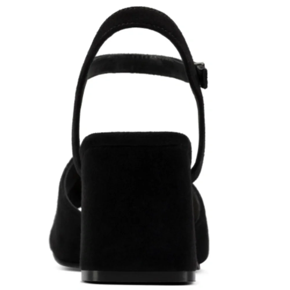 COPY - Clarks Sheer Sandal in Black Suede
